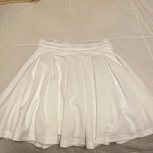 white tennis skirt, zips in the back!